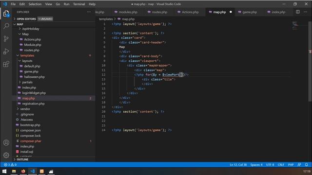 2D Tilemap in PHP, Topdown Karte erstellen смотреть онлайн