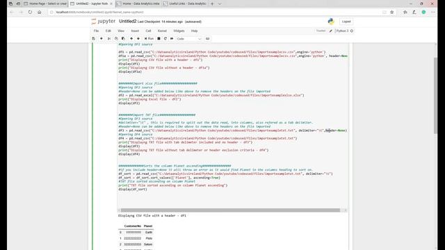 Python Tutorial: How to Import Data From Files into a Dataframe смотреть онлайн