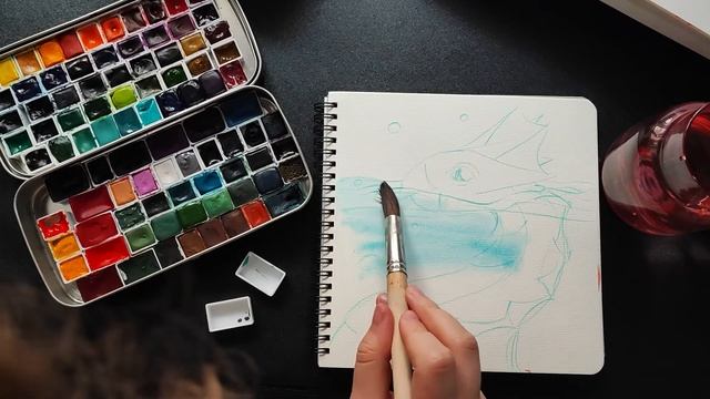 Рисую 100 Драконов | Сотня скетчей и наброски для будущего календаря смотреть онлайн