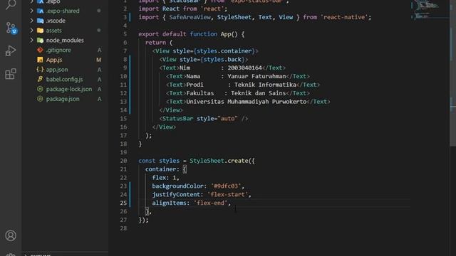 Desain Aplikasi ( Style, Flex ) di React Native смотреть онлайн