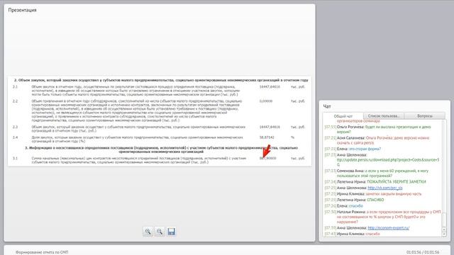 Вебинар: "Формирование отчета по СМП" от 18.02.16 смотреть онлайн