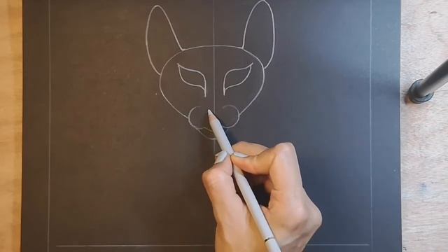 How to draw Ancient Egyptian cat goddess Bastet смотреть онлайн