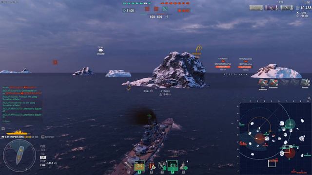 WoWs [NOCAP] vs [BOTS] Petropavlovsk on Islands of Ice Cyclone | Clan Battles Season 11 смотреть онлайн