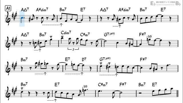 Cheek to Cheek - Backing Track with Sheet Music for Alto Sax смотреть онлайн
