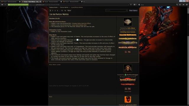 [PoE] Exile News #39 (build guides, 2.0.1b patch, act4 concept art and more) смотреть онлайн