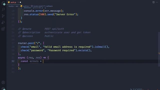 10 lecture creating and using middleware - MERN STACK authentication and deployment смотреть онлайн