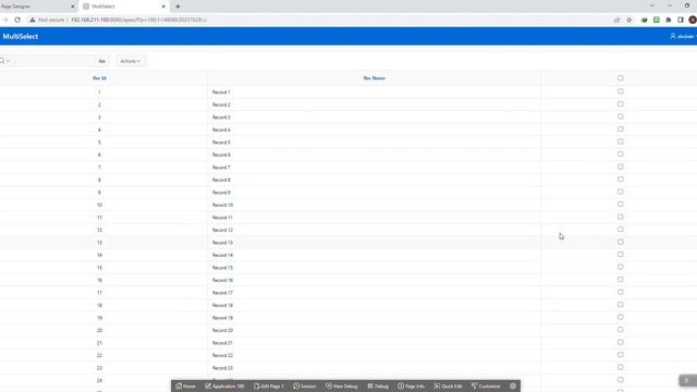 Oracle Apex Checkbox Column with Select all header смотреть онлайн