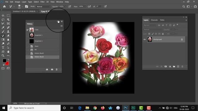 Adobe photoshop cc history brush tool and art history brush tool tutorial in telugu lesson 17 смотреть онлайн