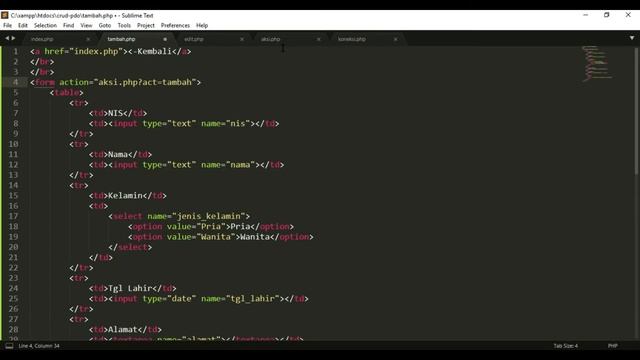 Belajar CRUD menggunakan PDO dengan PHP untuk pemula смотреть онлайн