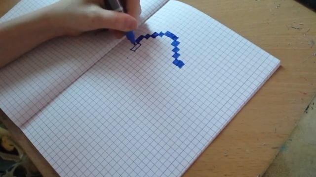 Как рисовать сердце по клеточкам смотреть онлайн