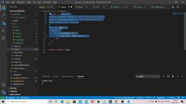Build React CRUD App with JSON SERVER | Rest API in React (GET, PUT, POST, DELETE) with JSON SERVER смотреть онлайн