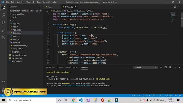 React Table | Search Filter Pagination Export | Hooks смотреть онлайн