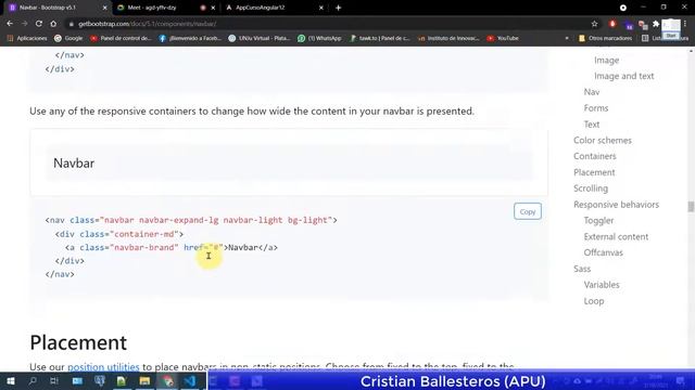 Bootstrap 5 + Angular 12 NavBar y offcanvas menú de navegación responsivo PARTE 3/3 смотреть онлайн