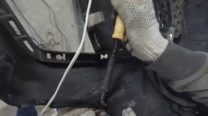 Mitsubishi ASX снятие переднего бампера, подготовка к покраске