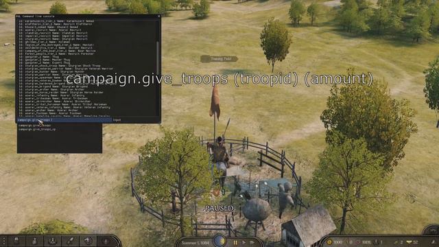 Mount & Blade II: Bannerlord (Cheat)- Add Troops Using Command Console смотреть онлайн