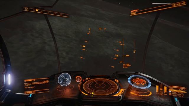Elite Dangerous Horizons space video game. Very murky atmosphere planet arrival in my ASP смотреть онлайн