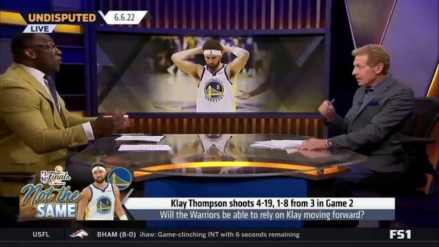 UNDISPUTED | Skip & Shannon react Klay Thompson shoots 4-19, 1-8 from 3 in game 2 смотреть онлайн