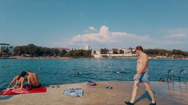 Split Croatia Beach Walk 4k ?? Bacvice Beach, Tourist Attractions, Amazing Summer Walk!