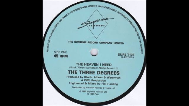 The Three Degrees - The Heaven I Need (Open Heart Re Edit) смотреть онлайн