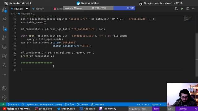 [Pandas] Integração de DataFrames e Query com SQL смотреть онлайн