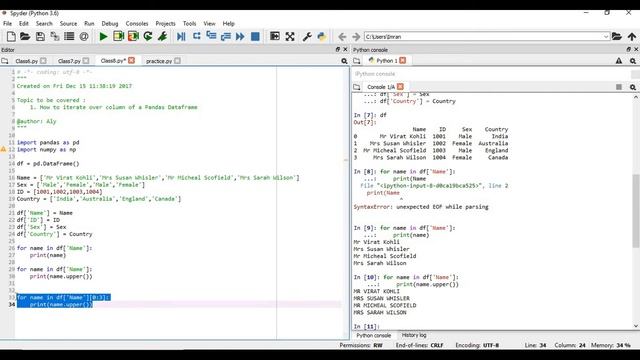 Python for Machine Learning | Iterate over Column of a Pandas Dataset - P11 смотреть онлайн