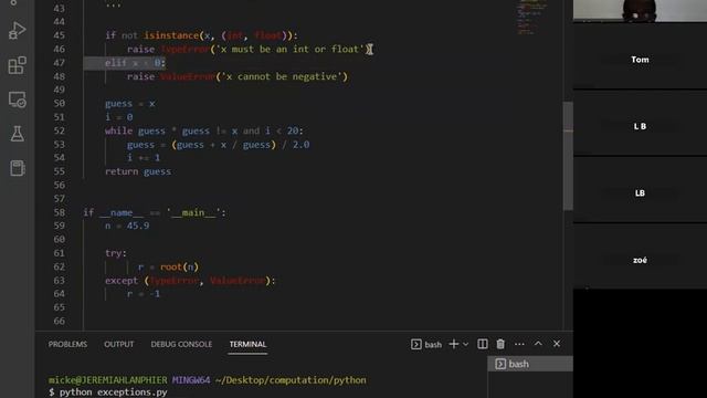 Exceptions in Python - 0002b смотреть онлайн