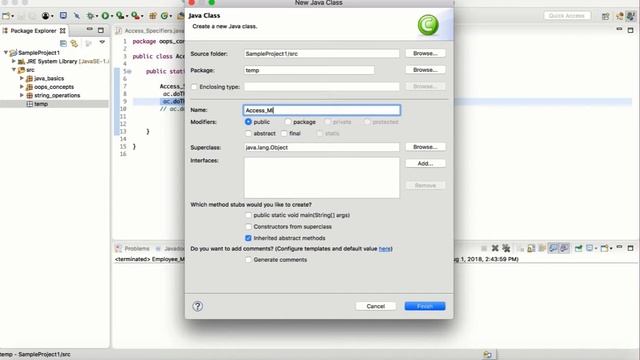 Session 5: Access Specifiers (Modifiers) in Java | Object Oriented Programming Series | OOPS смотреть онлайн