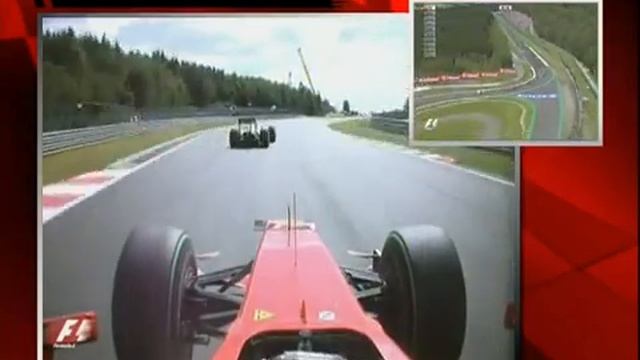 Kimi Raikkonen Onboard Start Spa 2009 смотреть онлайн