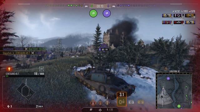 Centauro CC 45 t Tank Review || World of Tanks Modern Armor wot console смотреть онлайн