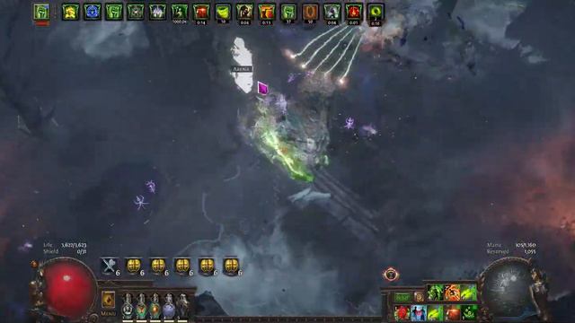 PoE 3.21 - Poison Caustic Arrow Pathfinder v2 - T16 100% Delirious смотреть онлайн