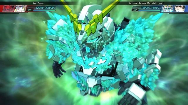 SD Gundam G Generation Genesis: Unicorn Gundam (Crystallized) All Attacks смотреть онлайн