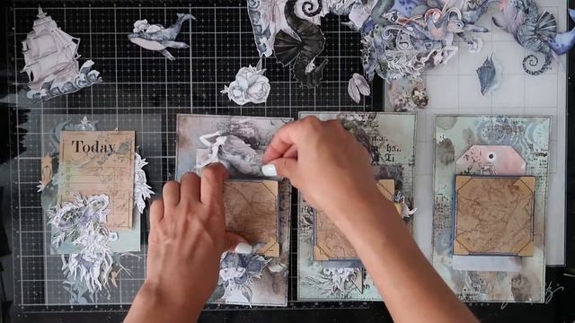 Mixed media ocean album. Tutorial | Scrapbooking смотреть онлайн