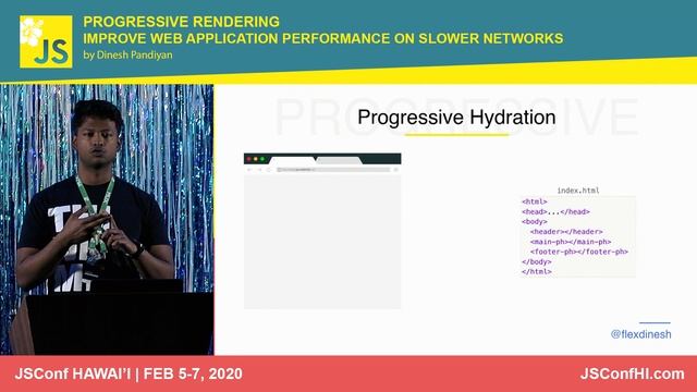 Progressive Rendering: Improve Performance on Slower Networks - Dinesh Pandiyan | JSConf Hawaii 202 смотреть онлайн