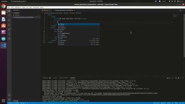 QR Code Generator Flask API смотреть онлайн