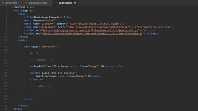 Bootstrap #20 Badges and Labels смотреть онлайн