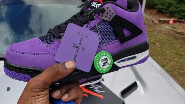 China Dont Play? Purple People Eater Travis Scott Jordan 4 Ratchet Review!! смотреть онлайн