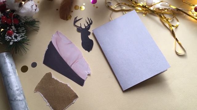 DIY 5 идей простых и стильных открыток на новый год смотреть онлайн