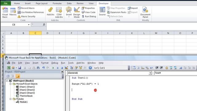 Excel VBA Basics #1 - Getting started with Range object, running and debugging смотреть онлайн