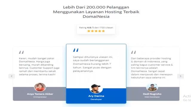 TESTIMONIAL KEPUASAN KONSUMEN DOMAINESIA смотреть онлайн