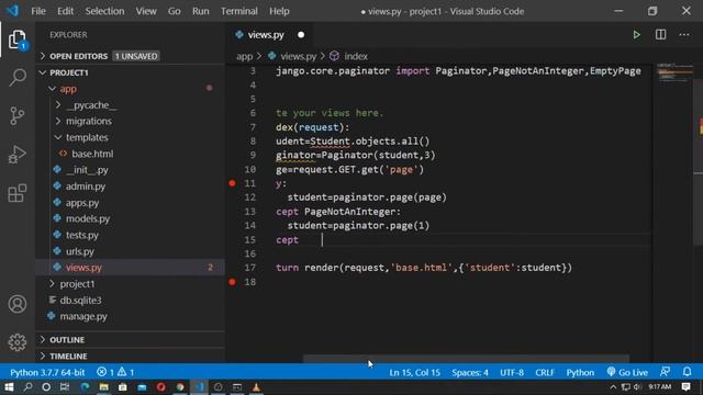 Add pagination in django website || pagination concept in django || page number in django смотреть онлайн