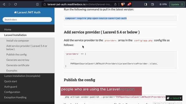 Laravel 10 REST API development with JWT. Part One: Installing JWT Auth package смотреть онлайн