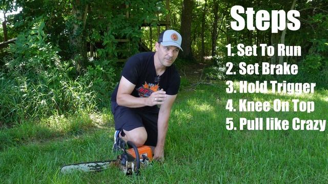 How To Start a FLOODED Stihl Chainsaw, NO TOOLS needed смотреть онлайн