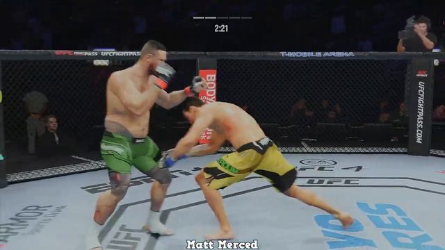 Tai Tuivasa Vs. Fabricio Werdum : UFC 4 Gameplay (Legendary Difficulty) (AI Vs AI) (PS5) смотреть онлайн