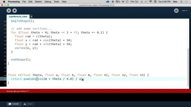 Processing Tutorial: Creating Trippy Animations with the Superformula смотреть онлайн