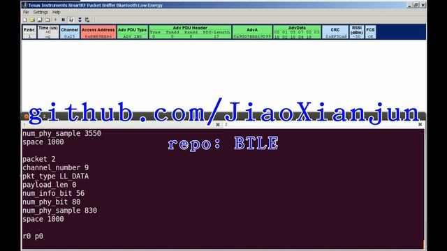 Bluetooth Low Energy, BTLE/BT4.0 Packet Sender. (Software Defined Radio) смотреть онлайн