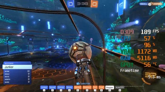 GeForce GTX 1650 -- Intel Core i3-9100F -- Rocket League FPS Test смотреть онлайн