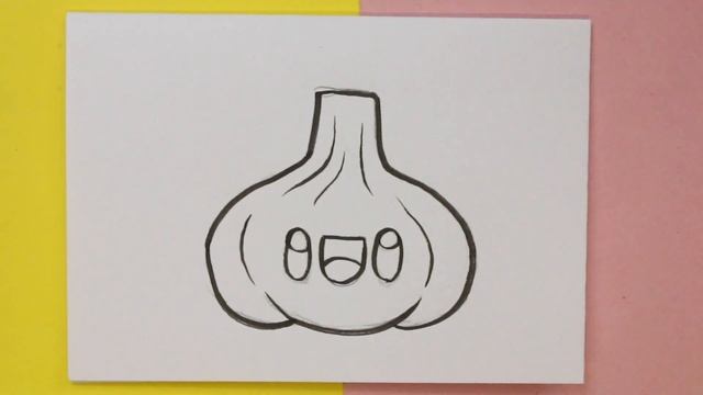 HOW TO DRAW A CUTE GARLIC KAWAII смотреть онлайн