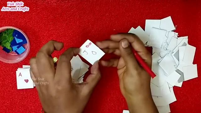 diy sequence board game/homemade game/how to play sequence game@yukshikartsandcrafts смотреть онлайн
