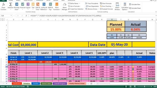 Engineering Dashboard in Excel смотреть онлайн