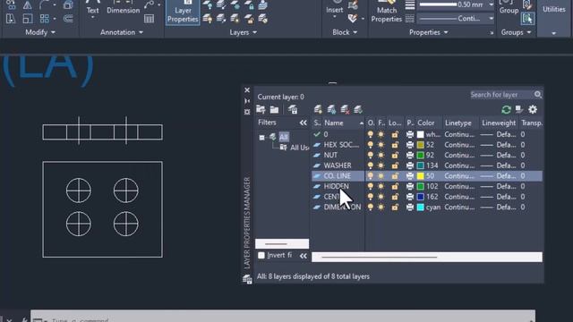 Autocad 2023/ Layer смотреть онлайн